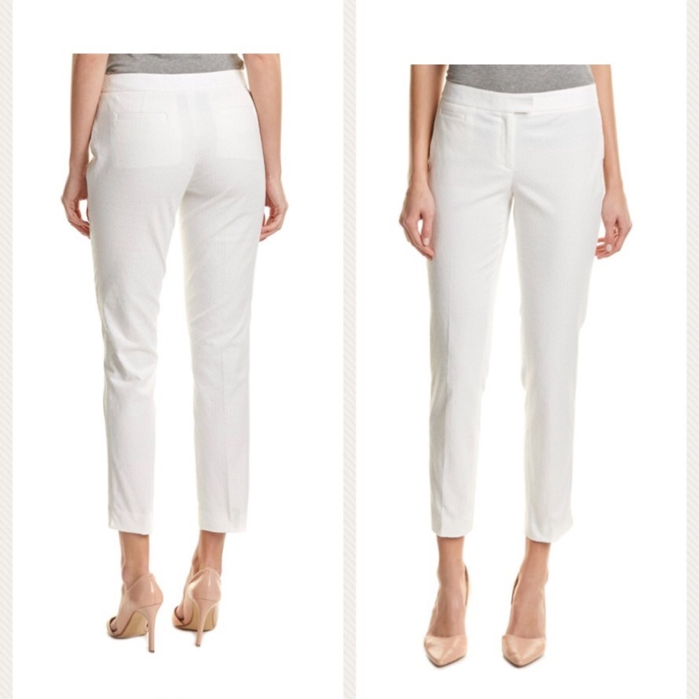 CECE by Cinthya Steffe White Embossed Pants